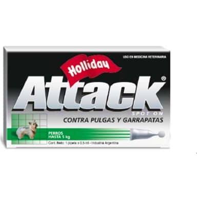 ATTACK PERRO 0 A 5 KG * 0.5 ml