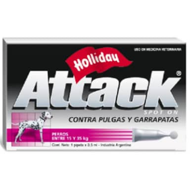ATTACK PERRO 15 A 35 KG * 3.5 ml