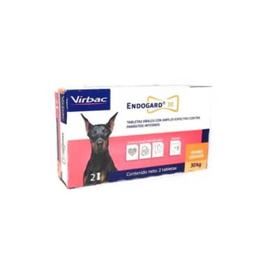 ENDOGARD * 2 Tab PERRO 30 kg