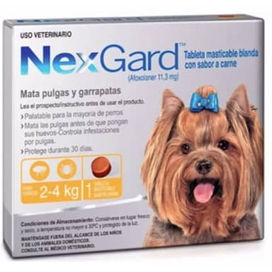 NEXGARD PERRO 2 - 4 kg NARANJA