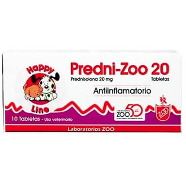 PREDNI-ZOO 20 mg Caja * 10 Tab