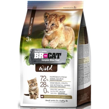 BR FOR CAT WILD KITTEN SALMON&POLLO*1 kg
