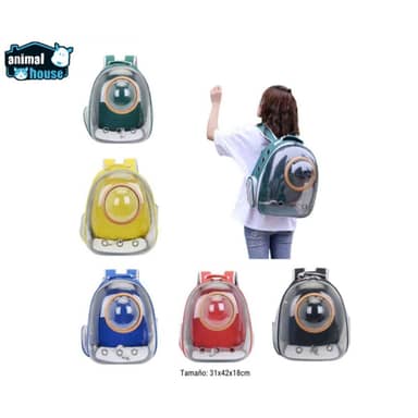 MORRAL TRANSPARENTE CON CAPSULA