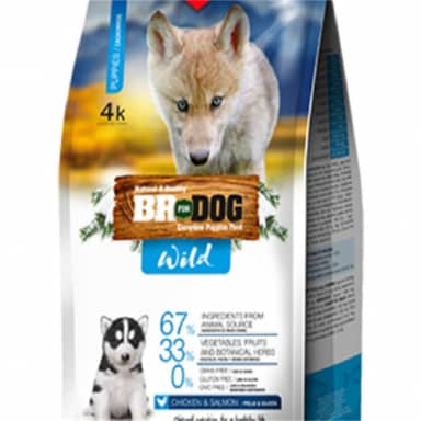 BR FOR DOG WILD PUPPY POLLO&SALMON *2 KG