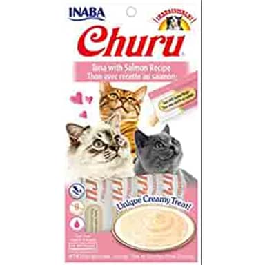 CHURU CAT SNACK  X4 ATUN Y SALMON 56 gre