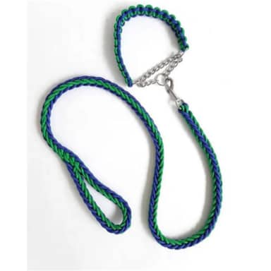 COLLAR TIPO AHOGO CON TRAILLA TRENZAD M