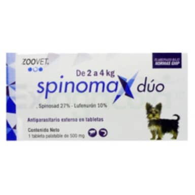 ANTIPULGAS SPINOMAX DUO * 2 A 4  kg