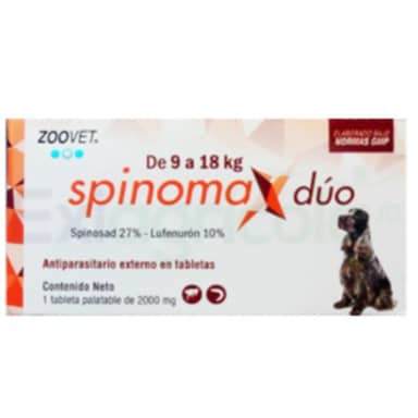 ANTIPULGAS SPINOMAX DUO * 9 A 18  kg