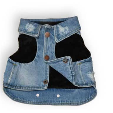 CHALECO EN JEAN TONO CLARO T XS