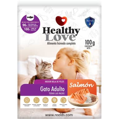 HEALTHY LOVE GATO ADUL SALM * 100 gr