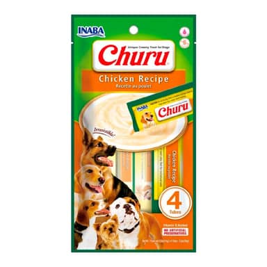CHURU DOG POLLO Y SALMON X4 TUBOS DE 56g