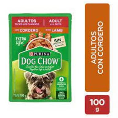 DOG CHOW POUCH ADULTO CORDERO* 100 gr