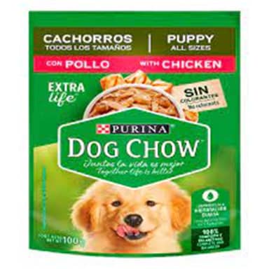DOG CHOW POUCH CACHORRO POLLO * 100 gr