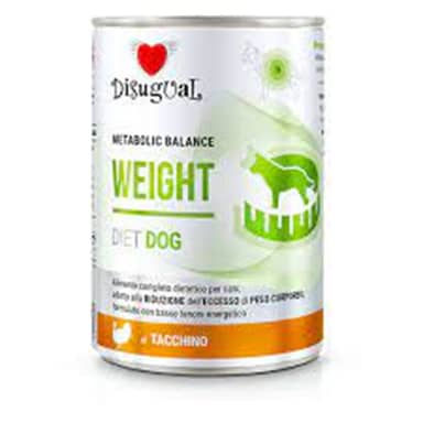 DISUGUAL DOG LATA WEIGHT PAVO * 400 gr