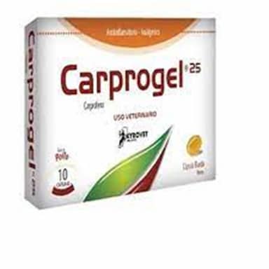 CARPROGEL 25 mg CAJA * 10 CAPSULAS