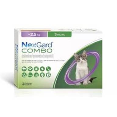 NEXGARD COMBO SPOT-ON GATOS 2.5 KG MORAD