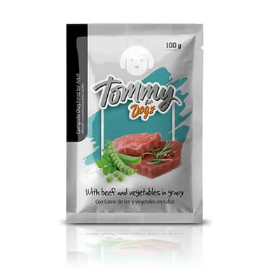 POUCH TOMMY DOG CARNE& VEGETALE * 100 gr