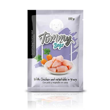 POUCH TOMMY DOG POLLO& VEGETALE * 100 gr