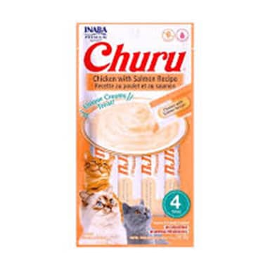 CHURU CAT SNACK X4 POLLO Y SALMON 56 GRi