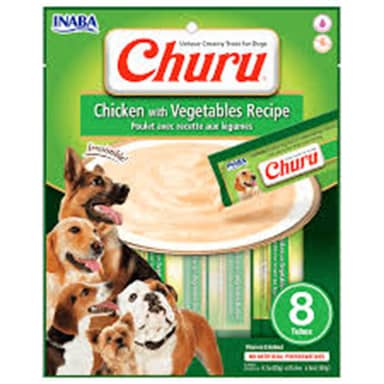 CHURU SNACK DOG POLLO&VEGETALE 8UND*160g