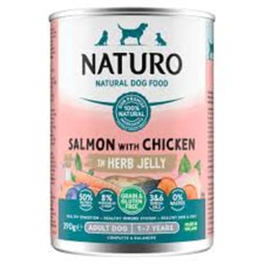 NATURO ADULT DOG SALMON&CHICKEN * 390gr