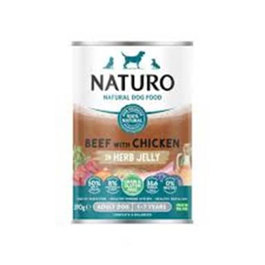 NATURO ADULT DOG BEEF&CHICKEN  * 390gr