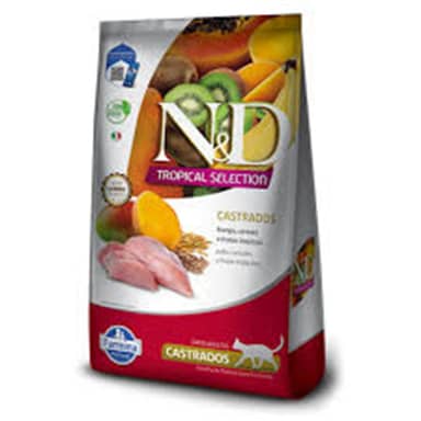 N&D TROPICAL FEL FRANGO ADT CAST * 7  kg