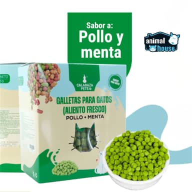 GALLETAS PARA GATO POLLO&MENTA * UND
