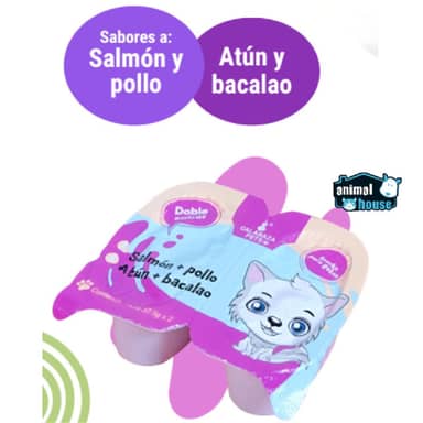 DUO CUP SNACK SALMON&POLLO