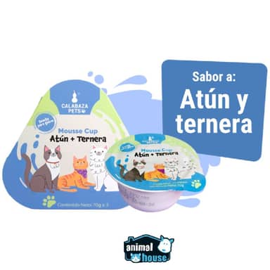 MOUSSE CUP SABOR ATUN&TERNERA 70gr