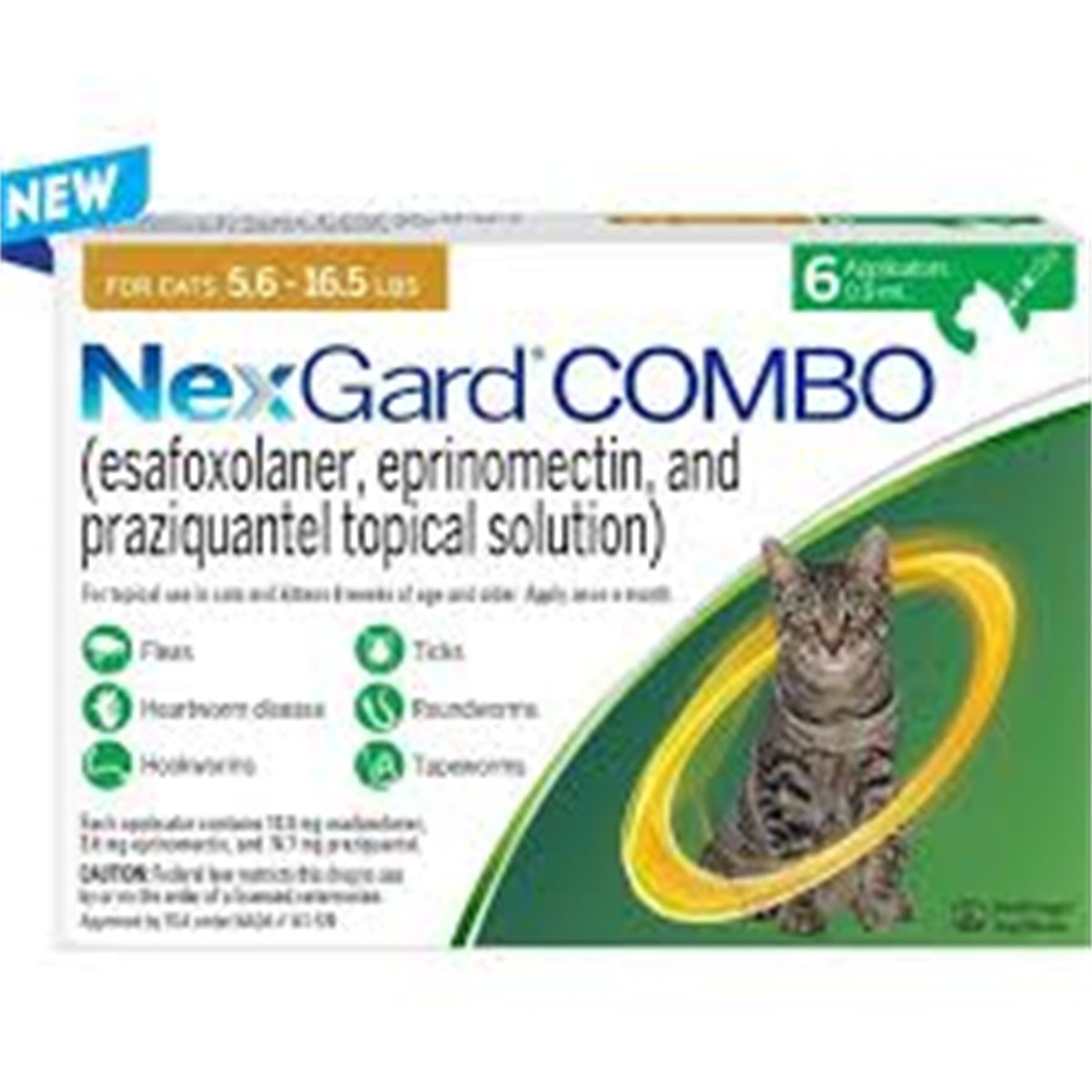 NEXGARD COMBO SPOT-ON GATOS 2.5-7.5kgAMA