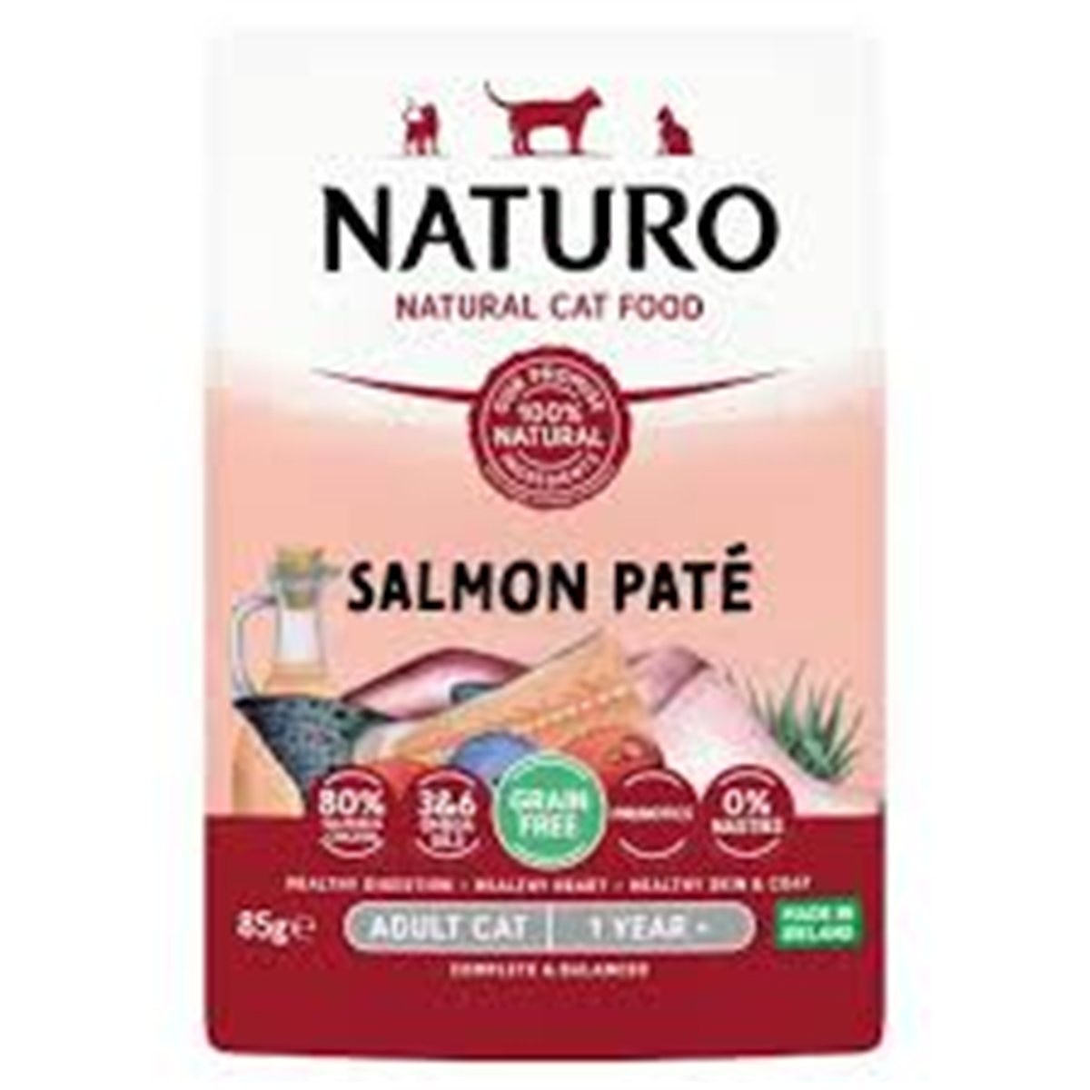 NATURO CAT ADUL SALMON PATE * 85gr